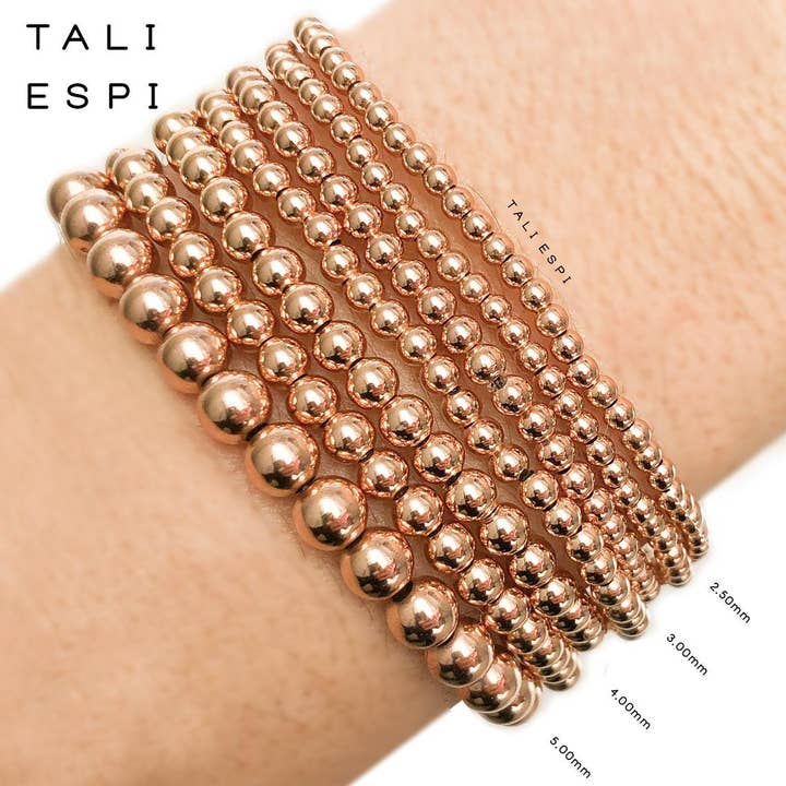 2.50MM Rose Gold Bracelet for wholesale by TALI ESPI DESIGNS