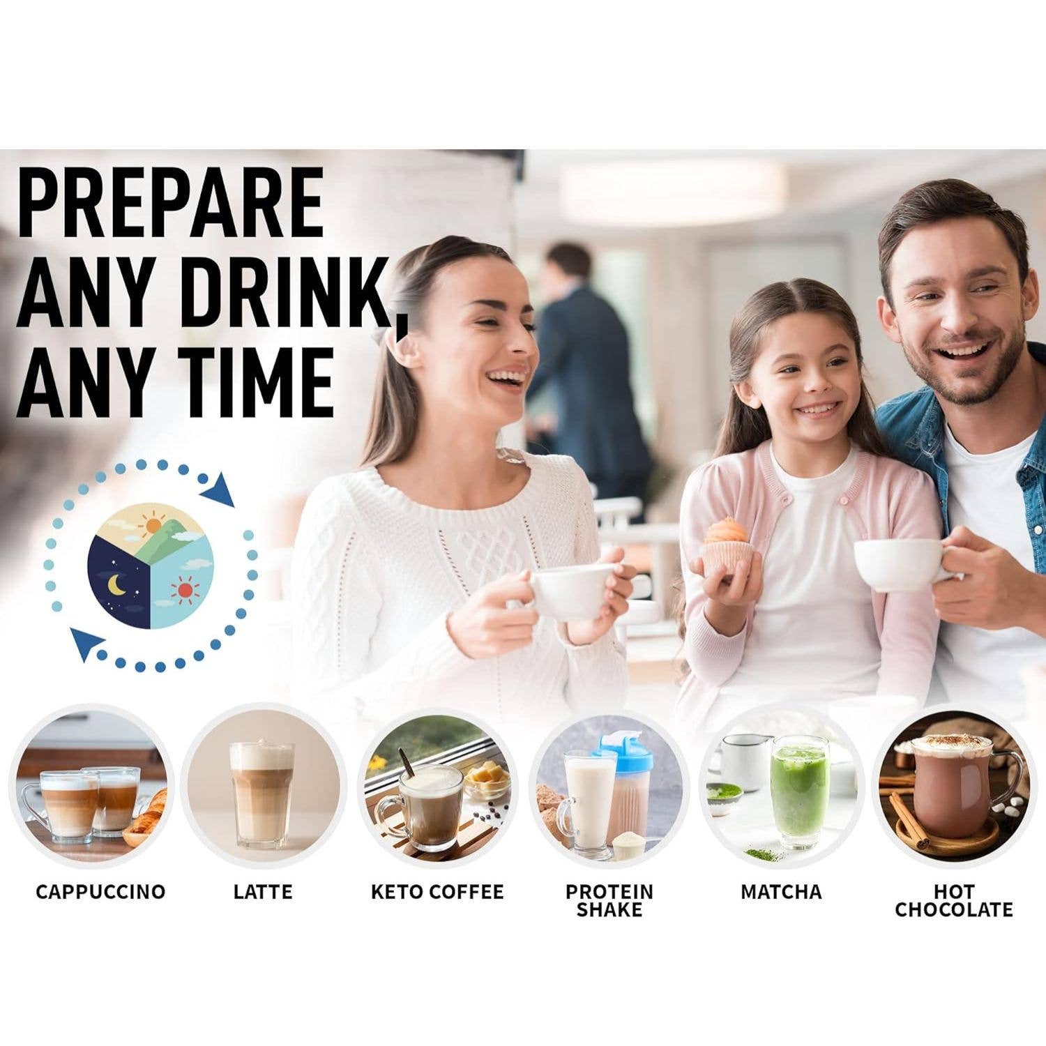 Zulay Kitchen - Wholesale Kitchen Tool/Gadget - Powerful Handheld Milk Frother - No Stand8