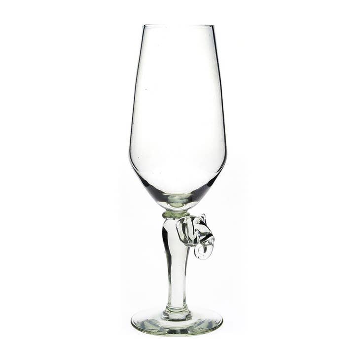 Set of 4 Elephant stem champagne flute for wholesale by Maisie Grace Designs