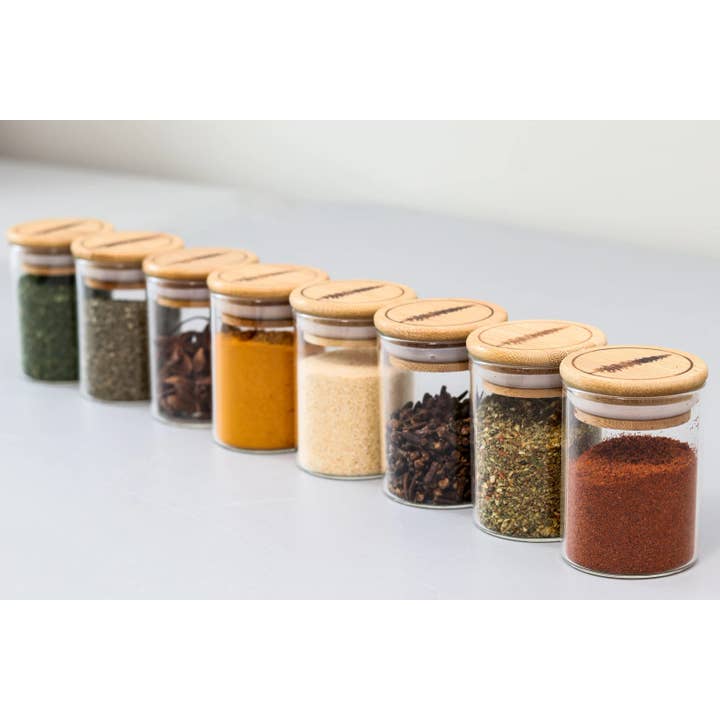 HighTree - Wholesale Jar - 150ml Glass Jar with Bamboo Lid (Tree Engraved)