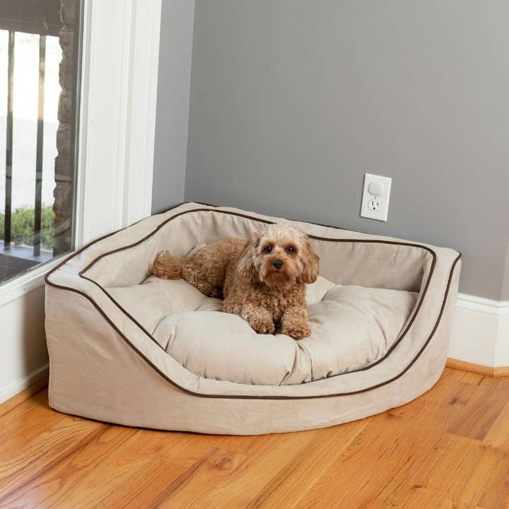Snoozer - Wholesale Pet Bed - Dog - Luxury Overstuffed Corner Dog Bed with Microsuede