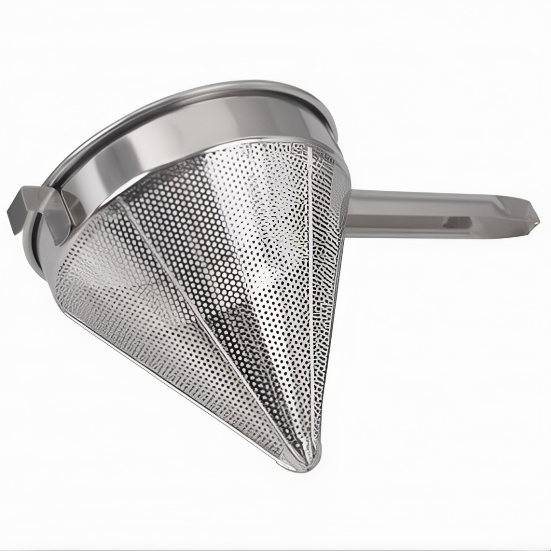 EcoQuality - Wholesale Kitchen Tool/Gadget - Chinese Strainer, Coarse Mesh, Stainless Steel With Reinforced Rim0
