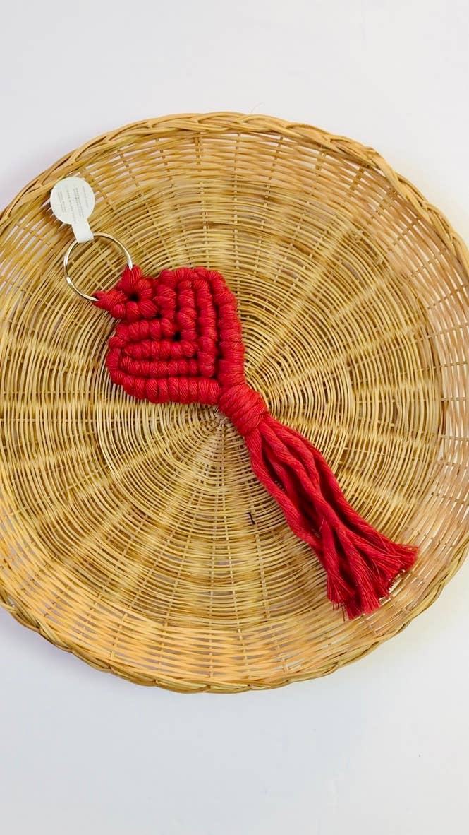 Make My Day Design - Wholesale Keychain - Women's - Valentine Macrame Heart  Keychains5