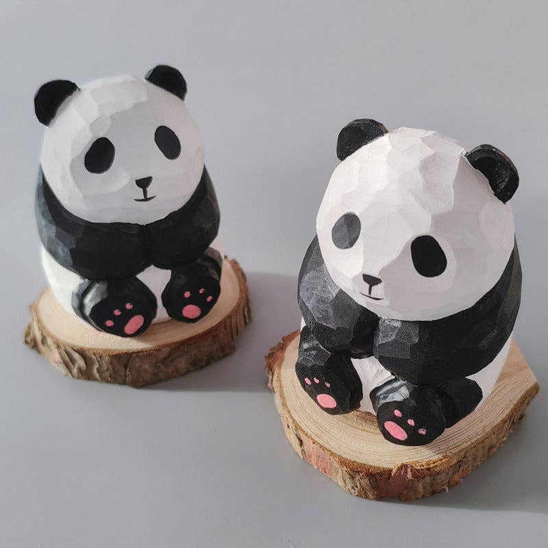 Gohobi （We cover U.S. import duties） – wholesale Decorative figurine – Gohobi Handcrafted Wooden Panada Ornament7