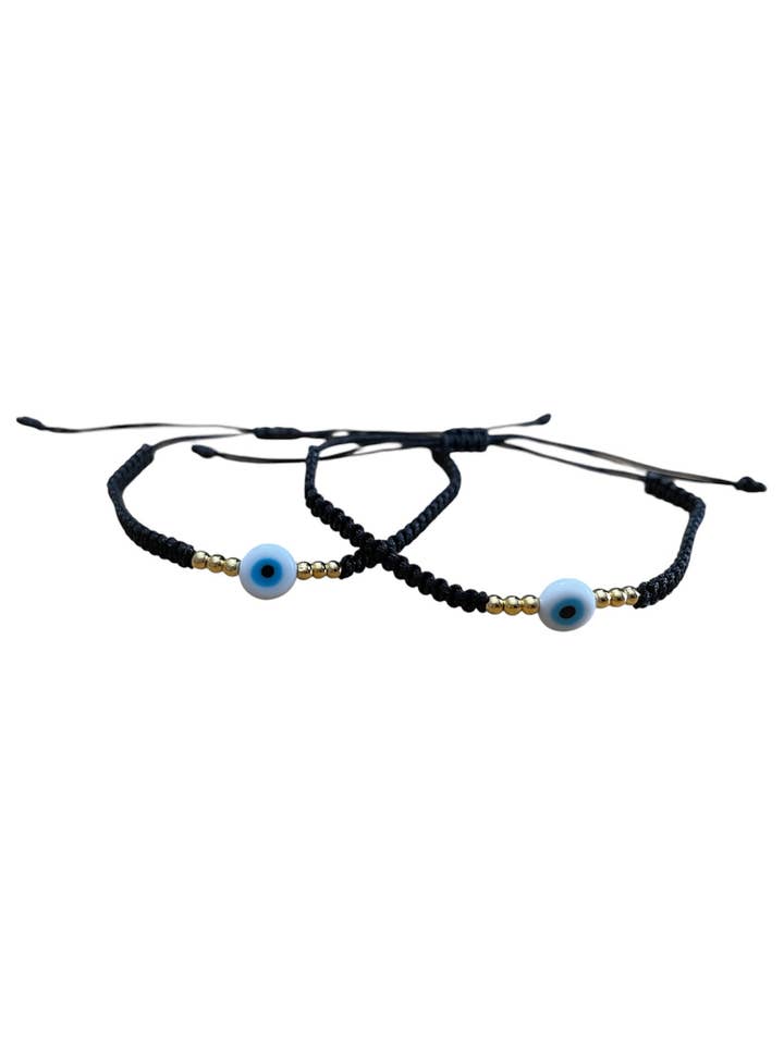 Evil Eye Bracalettes - Black( friendship bracalettes ) for wholesale by Boutique Femade ®