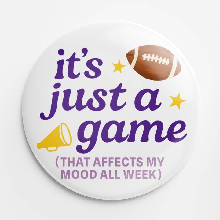 Bouton Juste Un Jeu (Jaune & Violet) pour la vente par Thanks For Everything