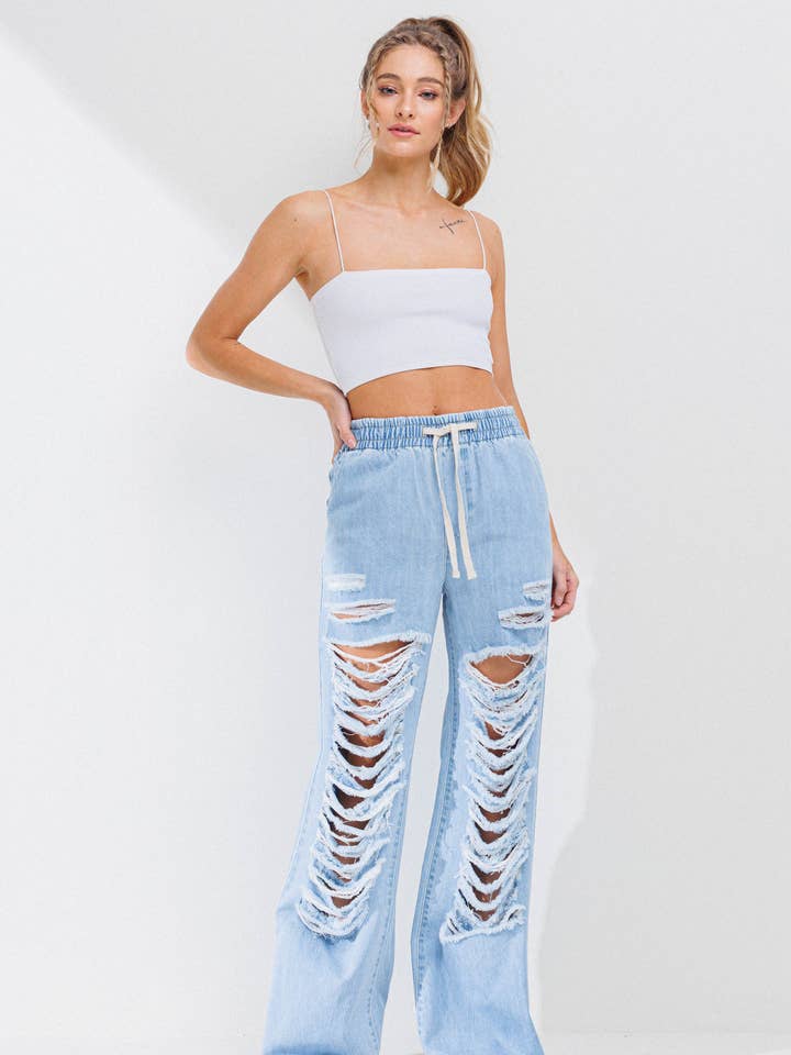 Chillax Wide Jeans for wholesale by Vibrant M.i.U