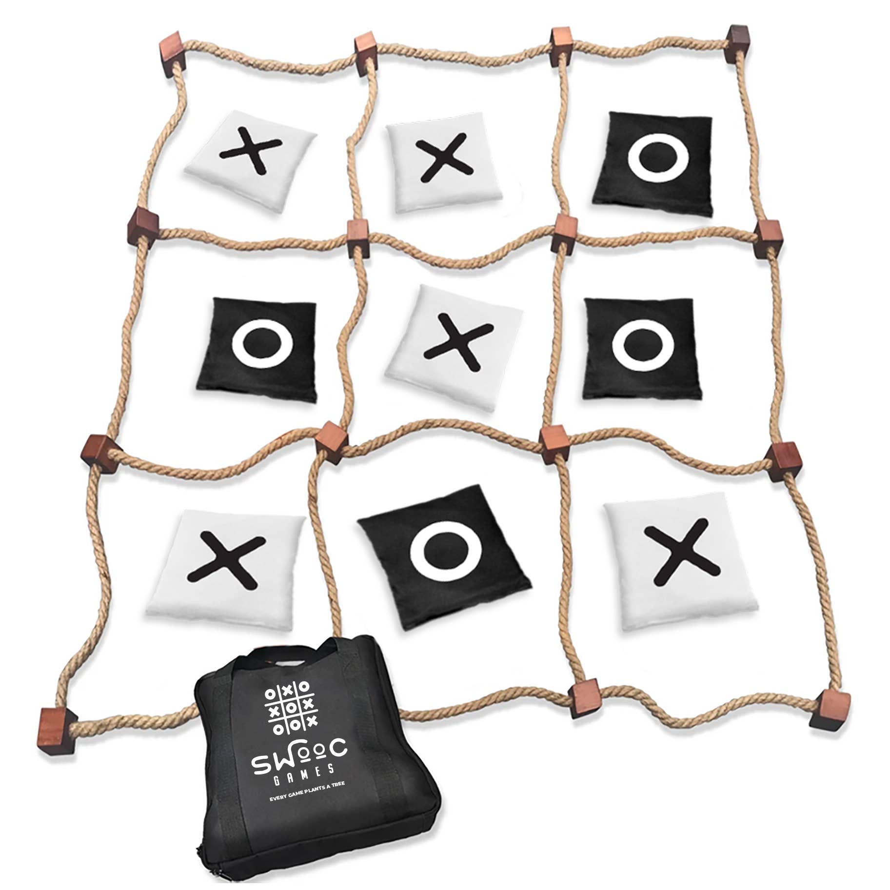 Swooc Games - Wholesale Board Game - Giant Tic Tac Toe Bean Bag Toss Game0