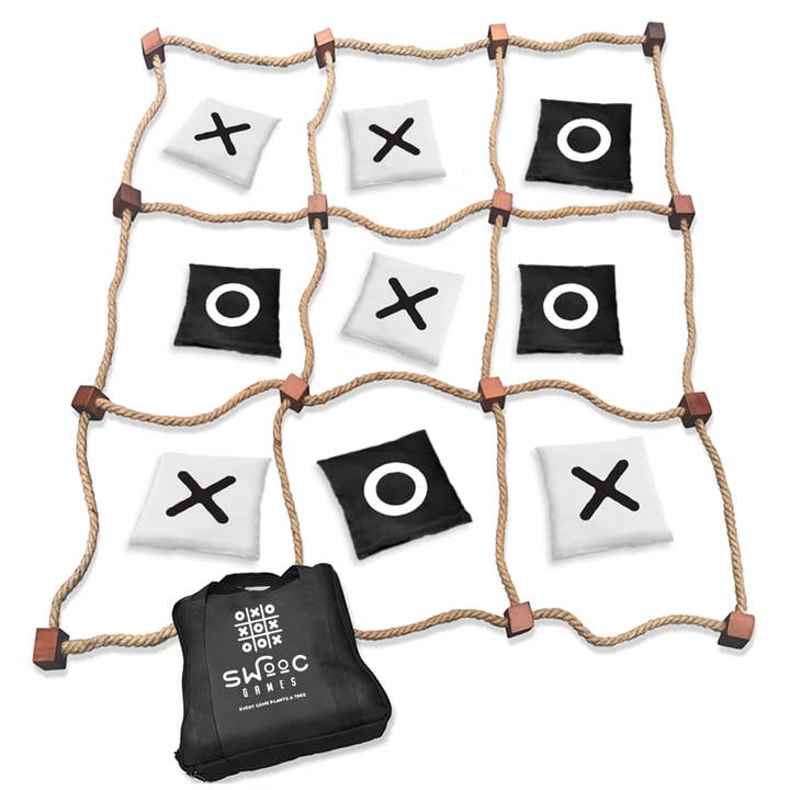Swooc Games - Wholesale Board Game - Giant Tic Tac Toe Bean Bag Toss Game
