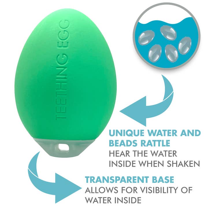 The Teething Egg - Wholesale Teether (Not Clip-On) - Baby - The Aqua Teething Egg - With Water Inside