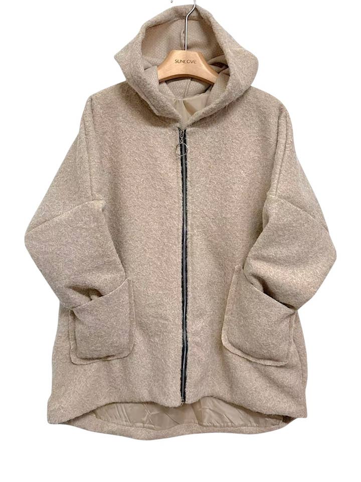 ORNELLA PARIS - Wholesale Jacket - Women's - Hooded zip-up jacket