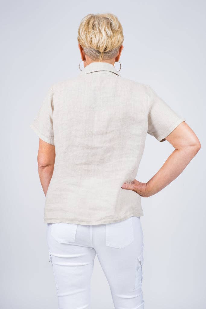 TINA Stephens Italy/Tees By Tina – Engroshandel Skjorte med buttondown – til kvinder – Alorah Darted knap ned skjorte (BSS186)6