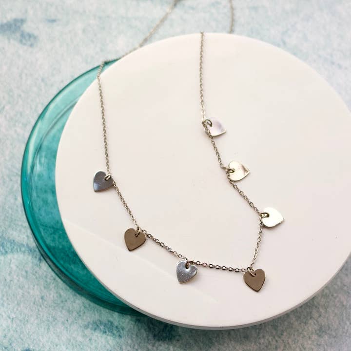 Heart Charm Necklace|Gold|Silver for wholesale by a.v. max