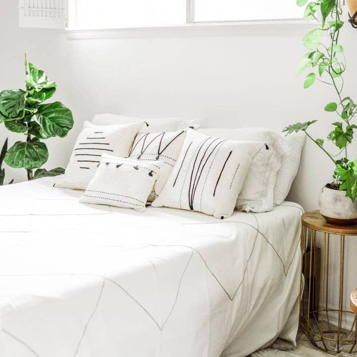 Creative Women - Venta al por mayor Manta de cama - Colcha bereber Queen | Algodón tejido a mano5