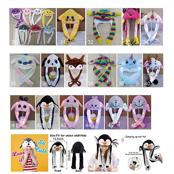 Puka Creations - Wholesale Light-Up Toy - Kids & Baby - Super Light Up Cute Moving Jumping Hat 3