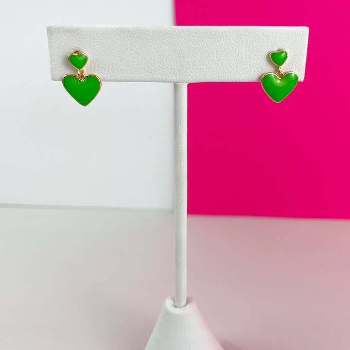 DIJU Jewelry - Wholesale Stud/Post Earrings - 18k Gold Filled Colored Enamel Colored Earrings