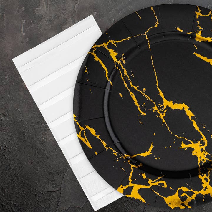 Smarty had a Party - Wholesale Disposable Napkin - White with Silver Stripes Paper Dinner Napkins - 600 pcs8