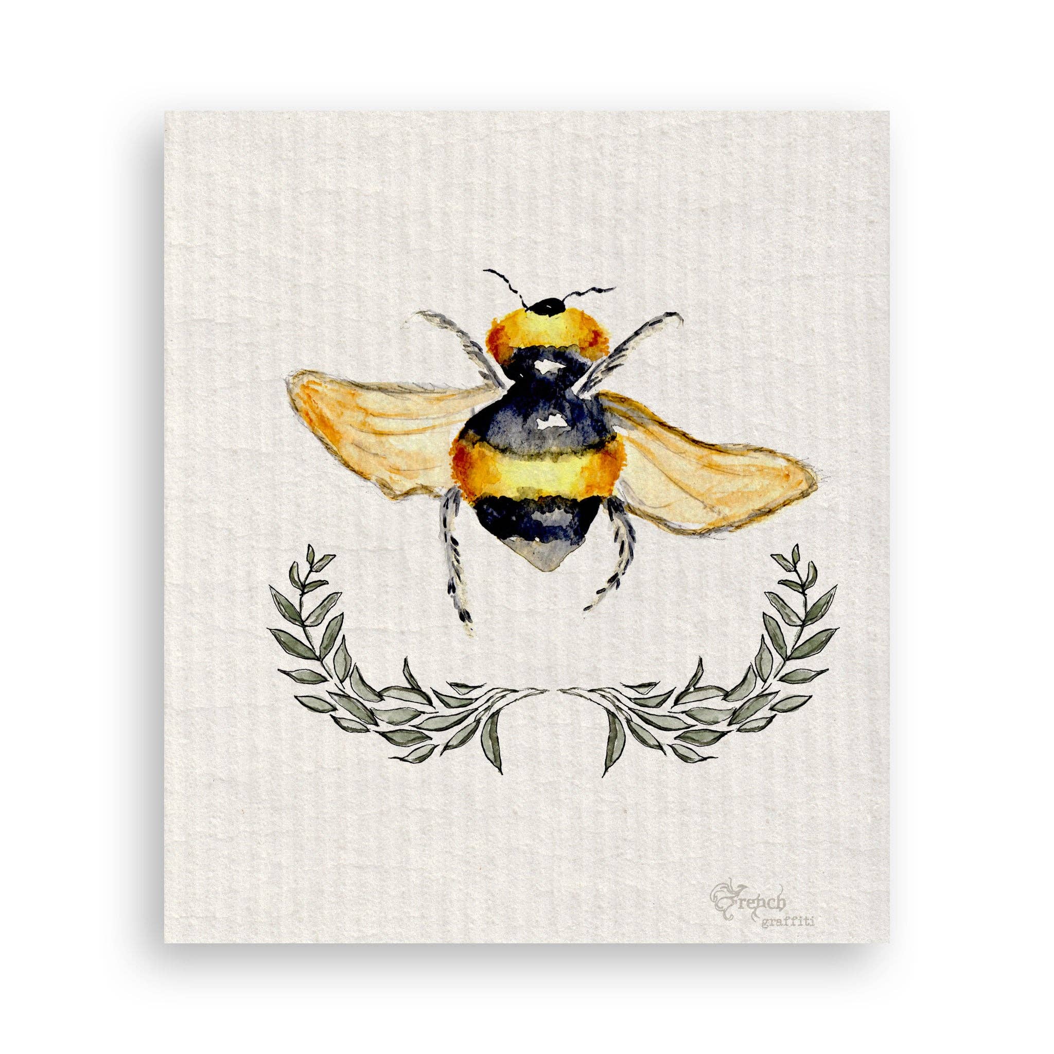 French Graffiti - Vendita all'ingrosso Strofinacci - Ape con corona di alloro16