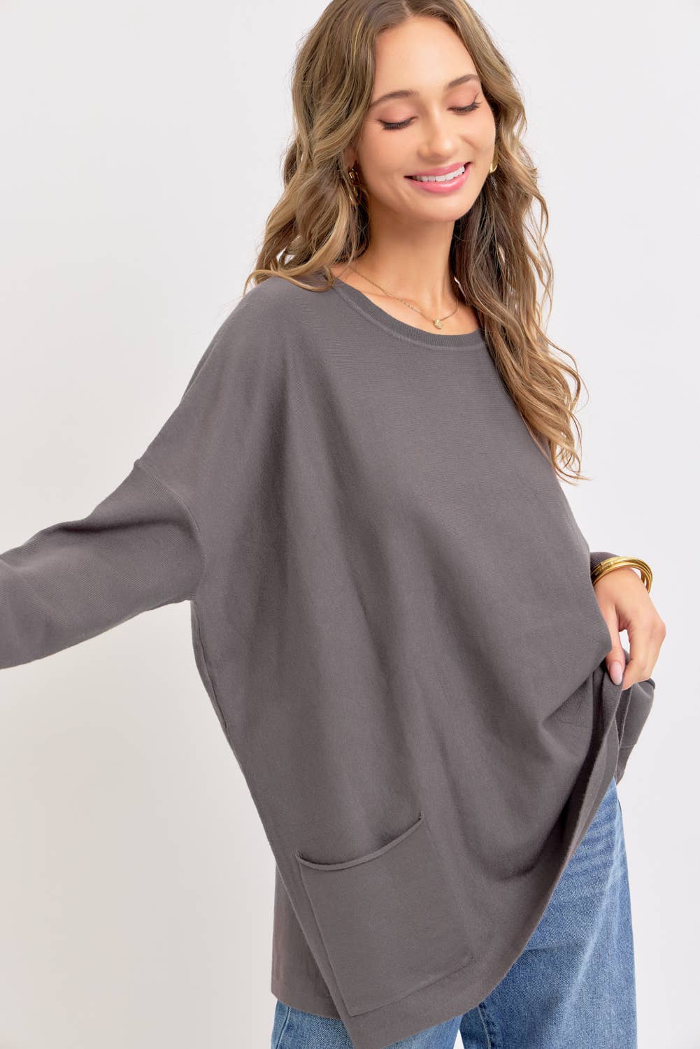 Sweet Lovely by Jen – wholesale Tunikatröja - Dam – OVERSIZE/LÖS PASSFORM TRÖJA MED RUND HALS6