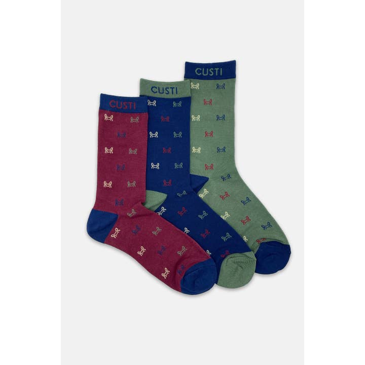 Pack 3 Multicolor Crab Socks for wholesale by Custi Mikelo: Men's Clothing & Christmas Gifts