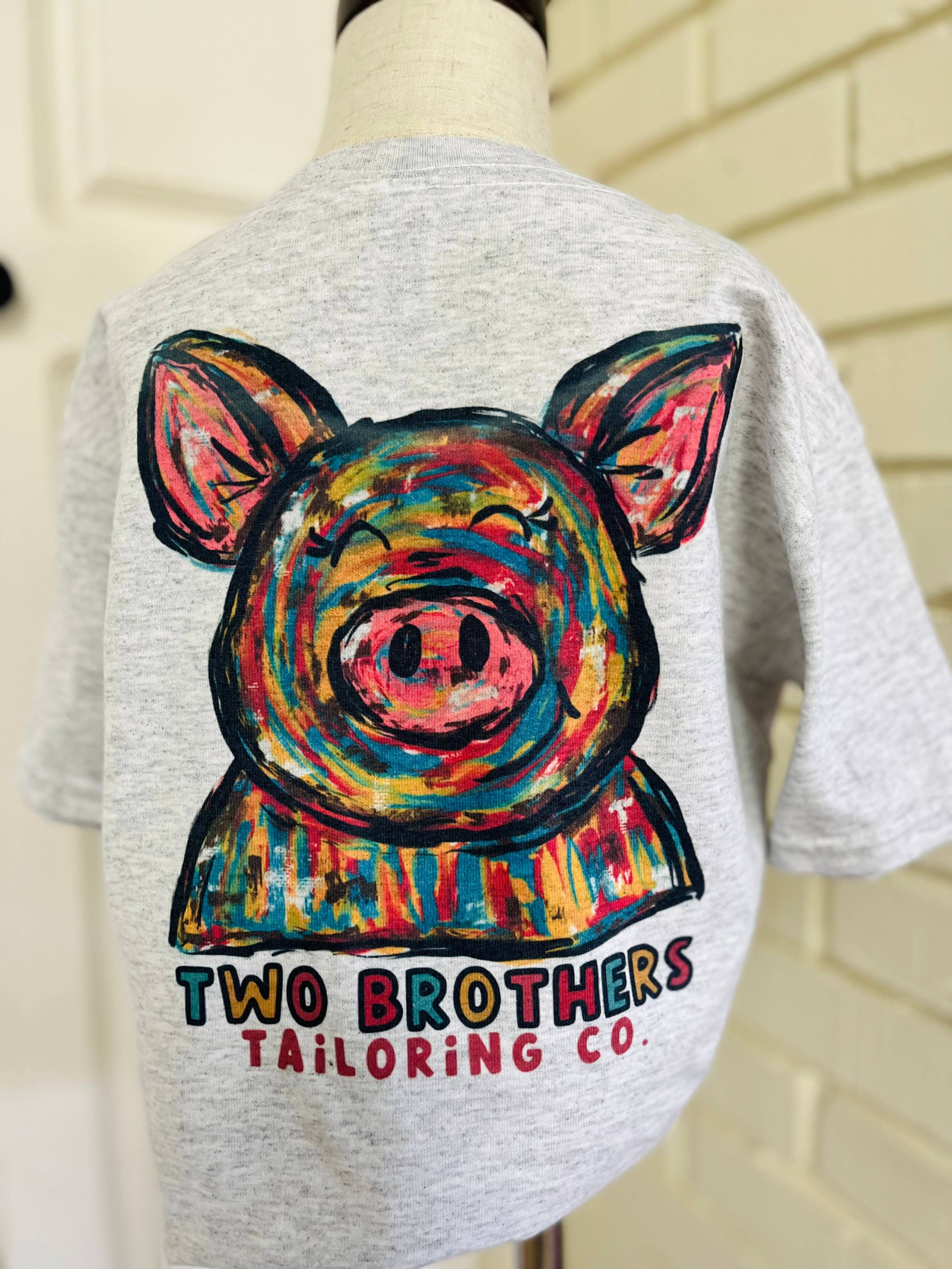 Two Brothers Tailoring Co. – wholesale Screen-printed t-shirt – Kids – Miss Piggy Girls Tee0