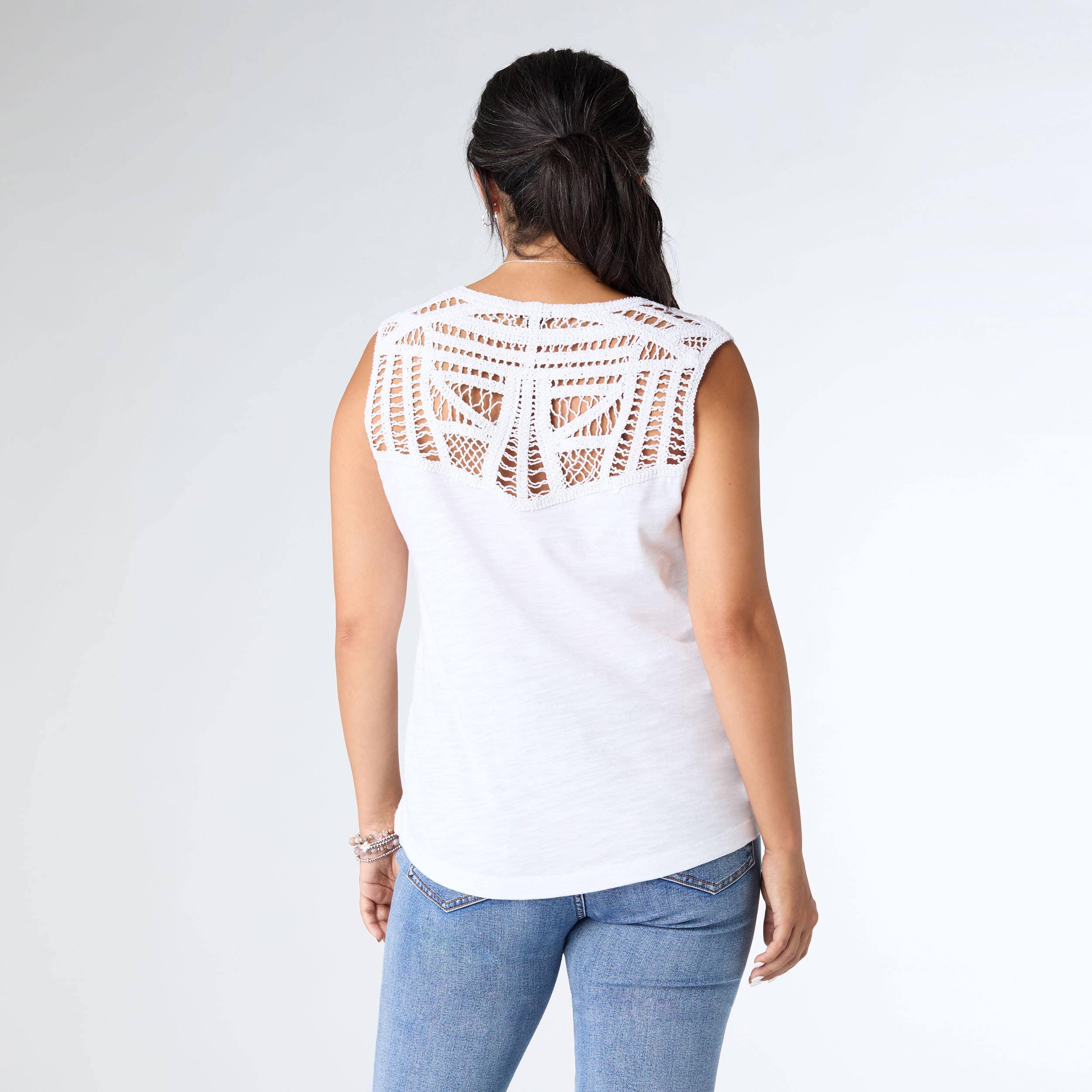 COCO + CARMEN - Wholesale Tank Top - Women's - Ellis Tank with Crochet Trim1