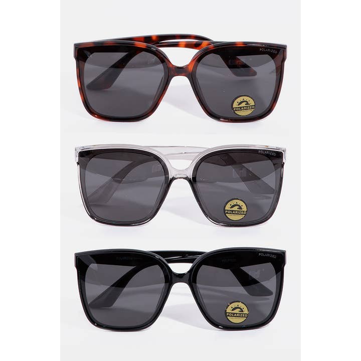 Acetate Frame Polarized Sunglasses Set for wholesale by Collections by Fame Accessories