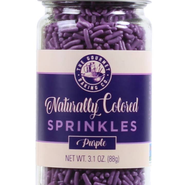 Pepper Creek Farms - Wholesale Sprinkles - Naturally Colored Purple Sprinkles 3.1 Oz.