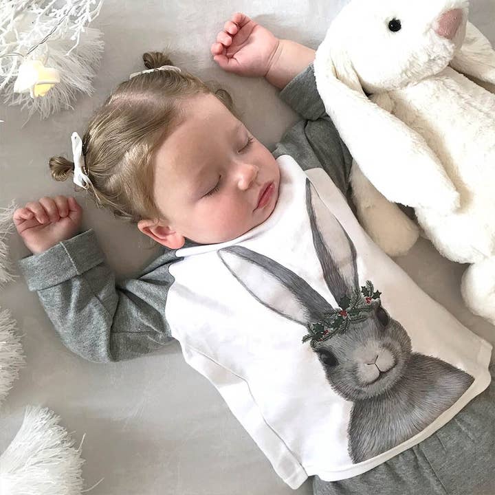 Sparks and Daughters - Wholesale Sleepwear set – Kids - Childrens Winter Rabbit Pyjamas1