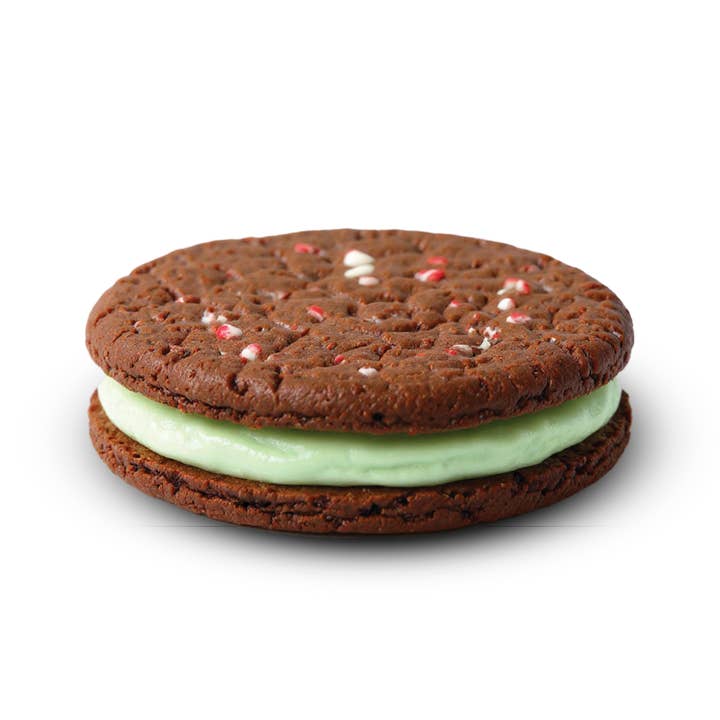 Maxine's Heavenly - Wholesale Cookie - Chocolate Peppermint Candy Cane Creme Sandwiches - 3 PK Box1