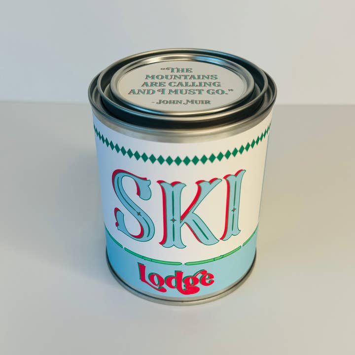Rambling Caravan - Wholesale Travel Candles - Ski Lodge Candle - Paint Tin Candle3