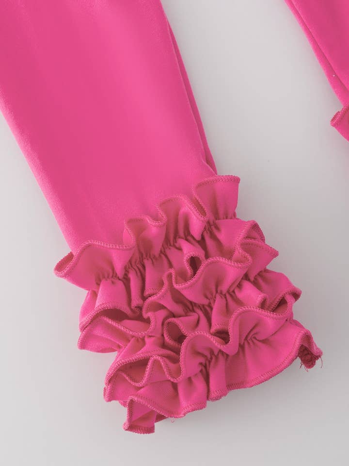 Rylee Faith Designs - Wholesale Pants - Kids - Milk Silk Ruffled Solid Icing Legging8