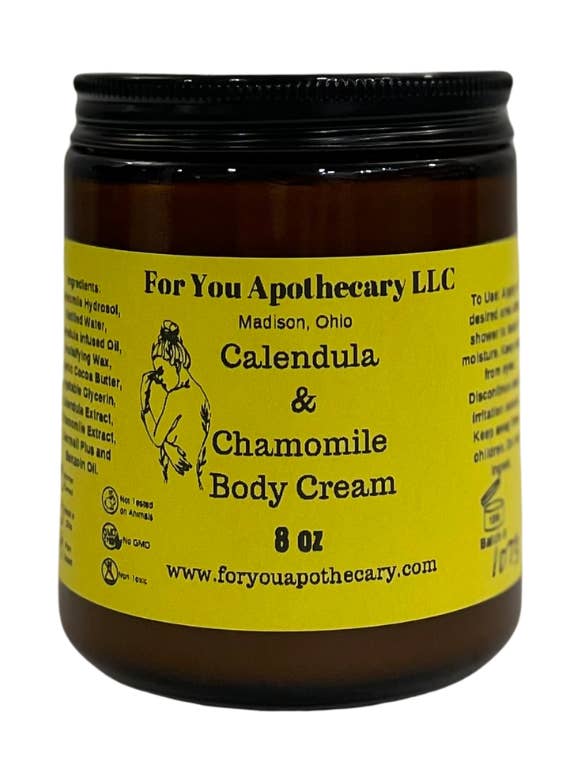 Calendula & Chamomile Body Cream for wholesale by For You Apothecary LLC