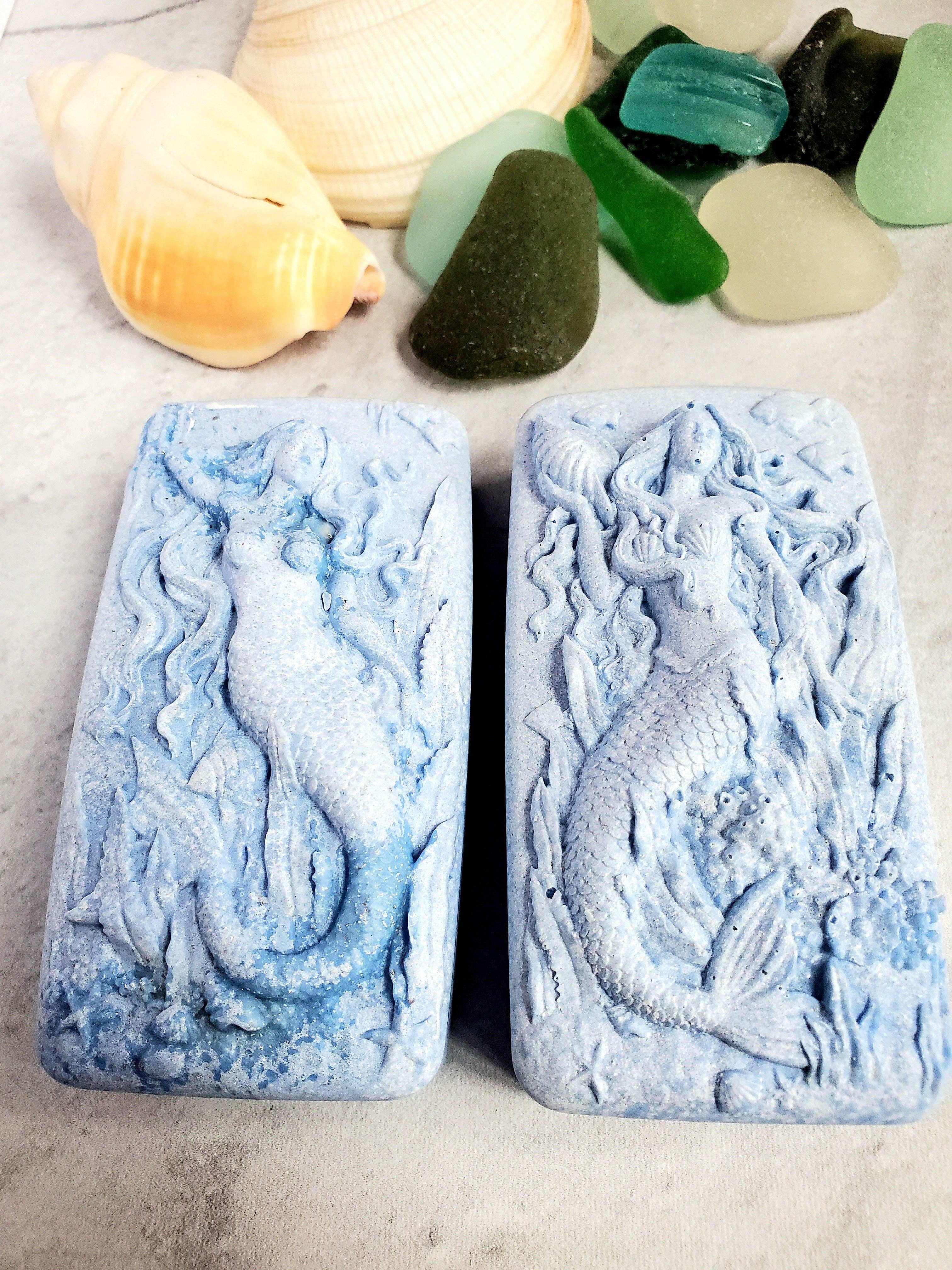 Fairyland Glade - Wholesale Bar Soap - Wild Blueberry Hidden Sea Glass Salt Soap Bar MADE TO ORDER6