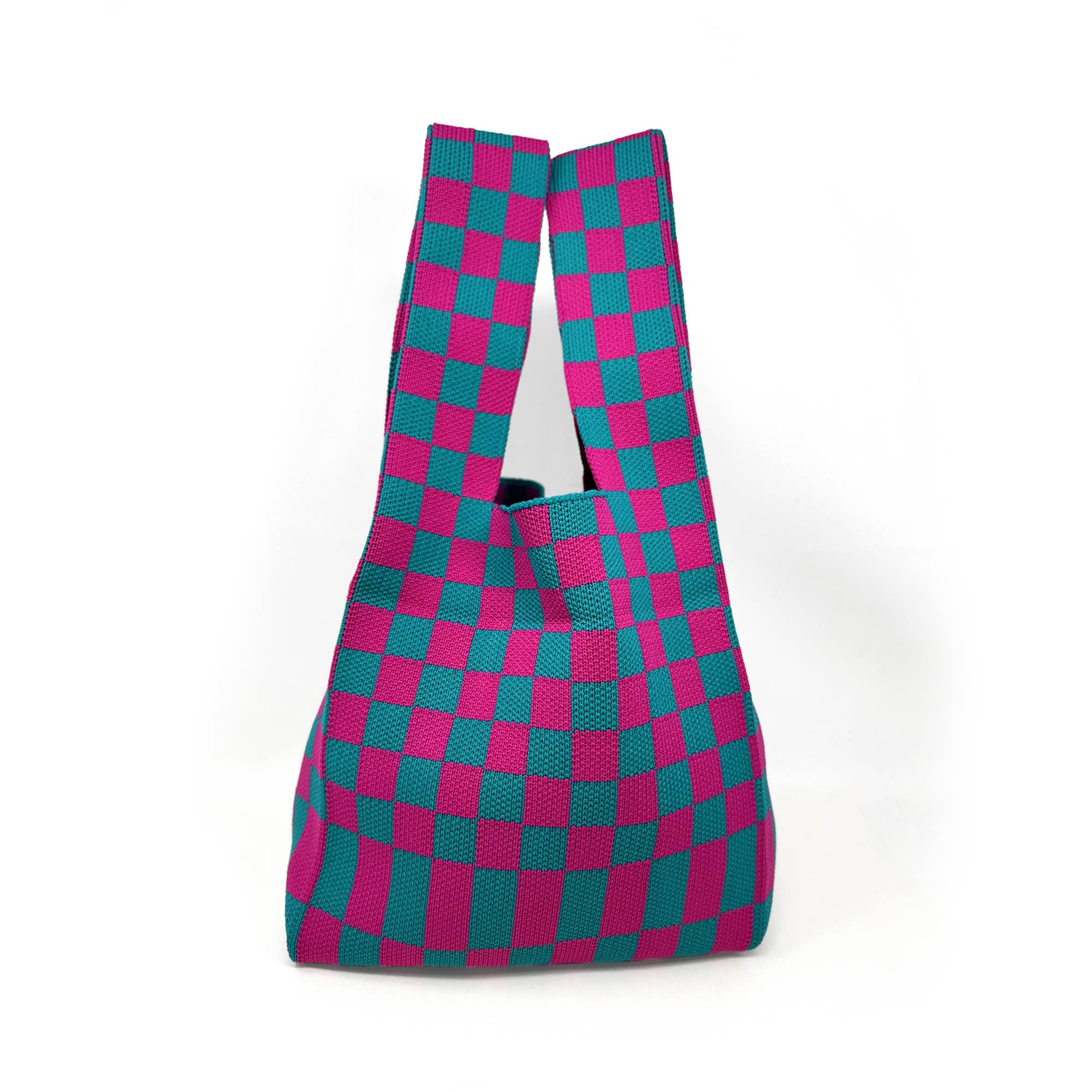Rainbow Unicorn Birthday Surprise - Wholesale Tote Bag - Women's - Patti Checkered Tote Bag – Reusable Retro Shopping Bag 8