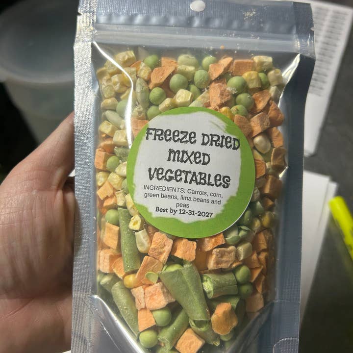 Freeze dried mixed vegetables for wholesale by Rodgers jam berries