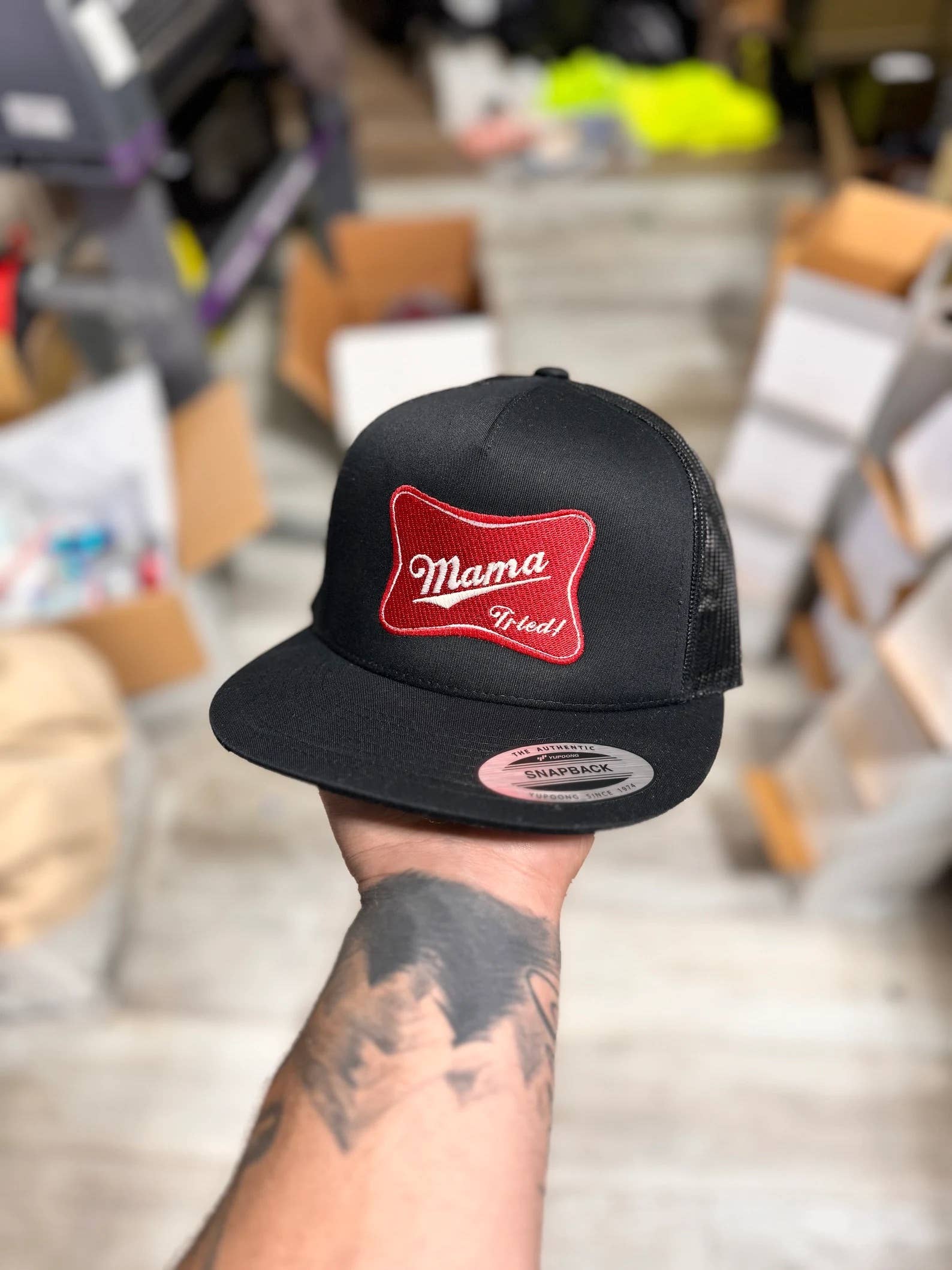 Free Spirit - Wholesale Trucker Hat - Women's - Mama Tried Embroidered Trucker Hat