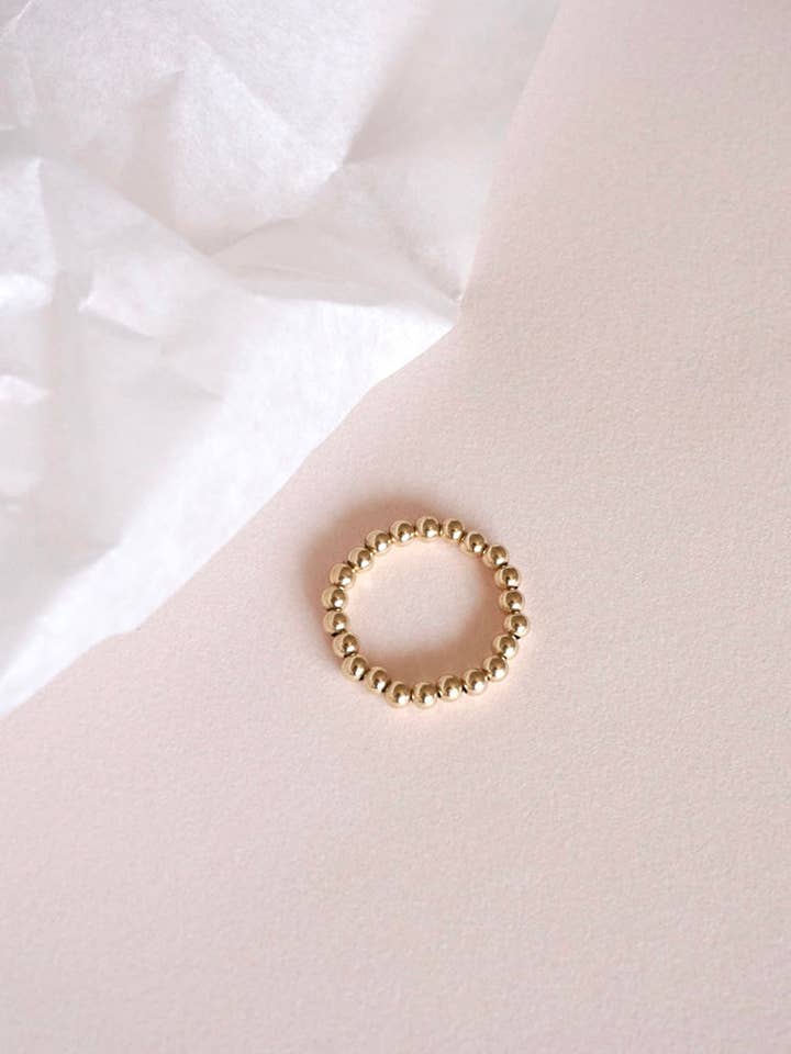Gold BUBBLES ring/gold filled/waterproof /gift idea for wholesale by SAN SAN