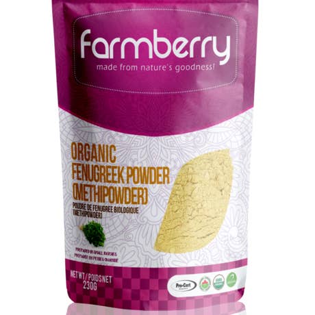 Farmberry ekologisk bockhornsklöver pulver 100g för wholesale av Farmberry