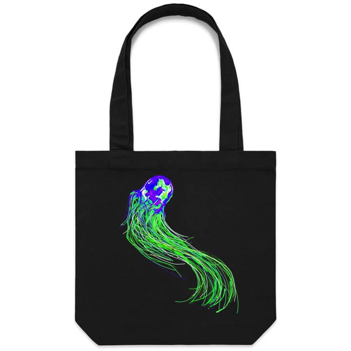 Box Jellyfish Canvas Tote Bag for wholesale by High Tees
