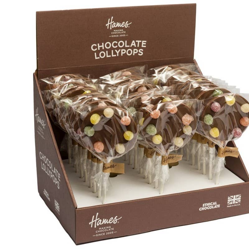 Hames Chocolates – wholesale Chocolate-covered sweets – UK ONLY Milk Lollipop Jelly Tots2