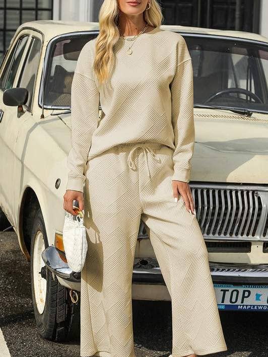 ensemble ample texturé 2 pièces pour la vente par Queen Fashion