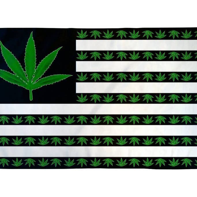 MJ USA (Blad) Vlag 3x5ft Poly voor wholesale door Flags Importer