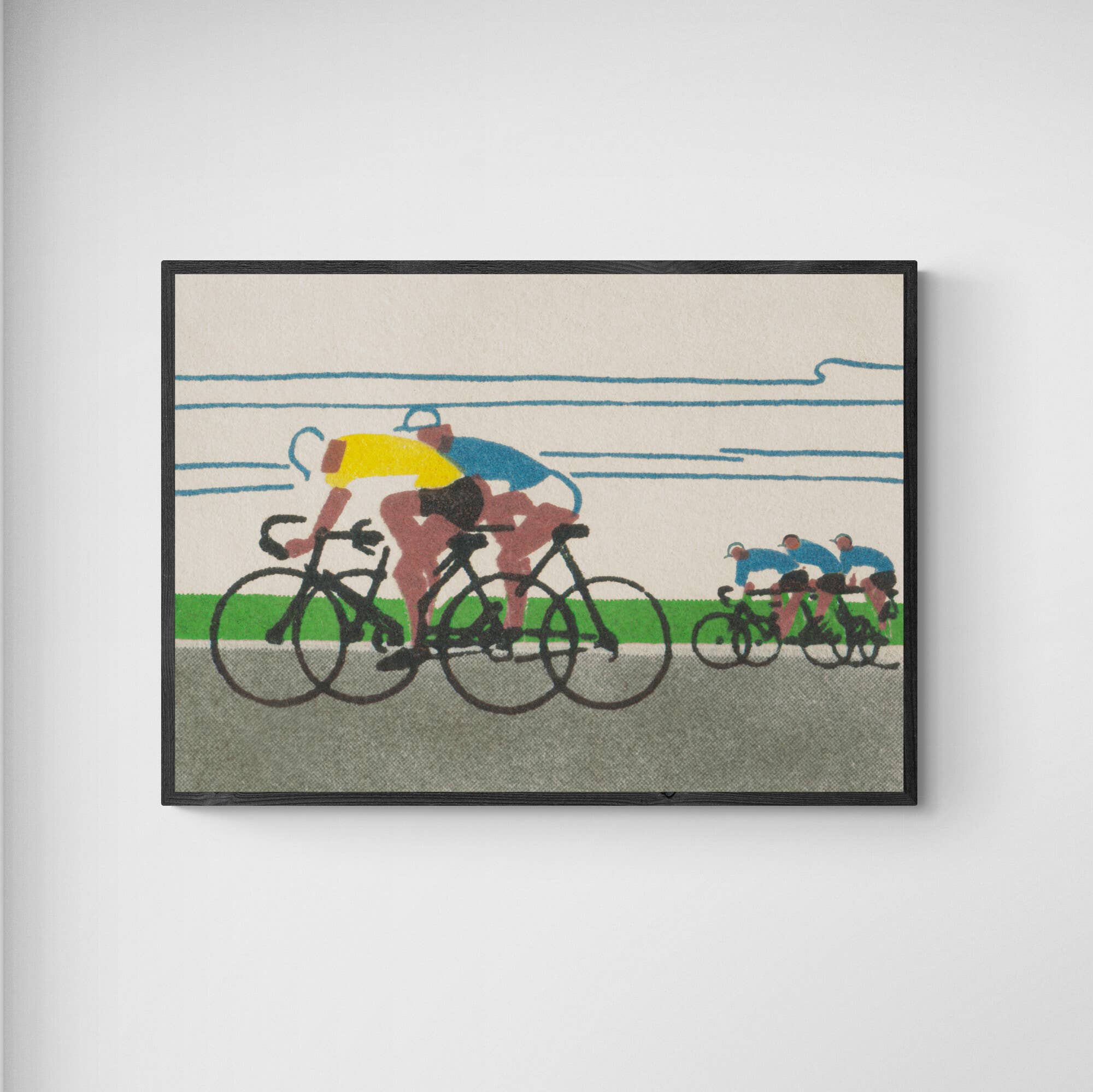 INK & SONS - Wholesale Art Print - Retro Cycling Print | Tour de France | Yellow Jersey Gift0