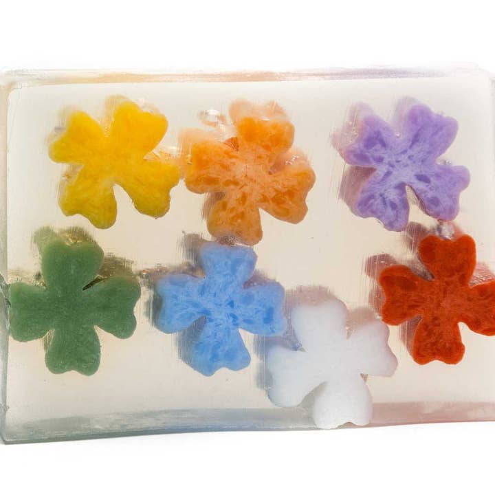 5.5 oz Flower Child Floral Botanicals Zeep voor wholesale door Soap By The Slice
