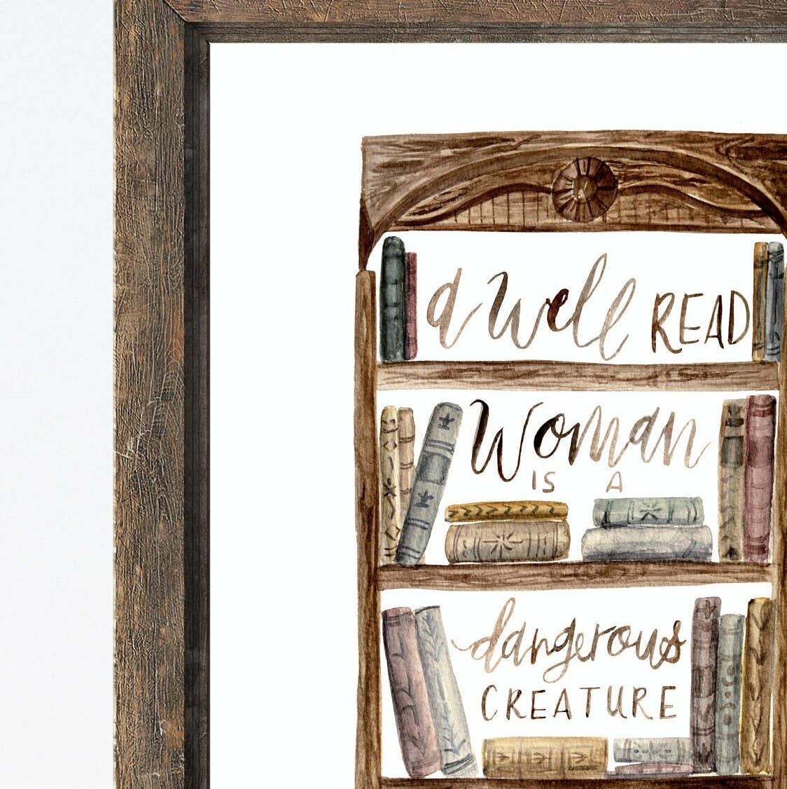 Fox and Wild - Wholesale Art Print - A Well Read Woman is a Dangerous Creature // 8 x 10 Print2