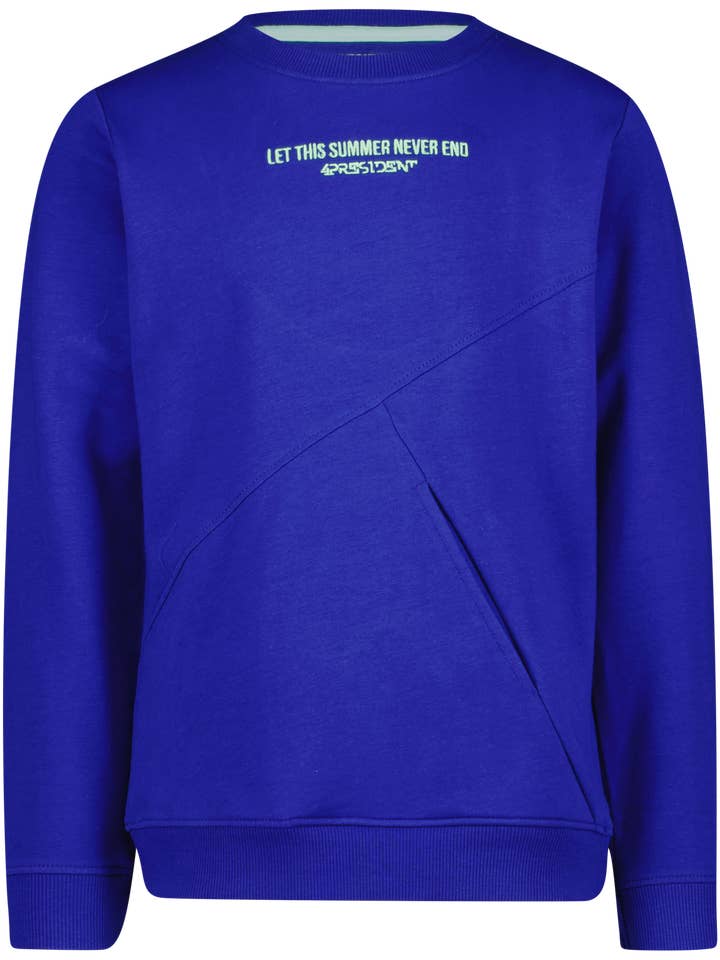 4PRESIDENT - Wholesale Sweatshirt - Kids - Enzo Surf the Web Blue
