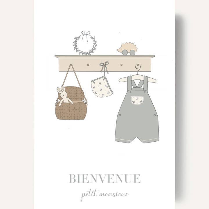 Les Yeux fripons - Wholesale Baby Card - Card - Welcome little mister