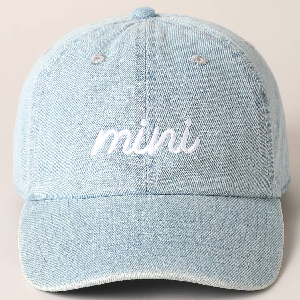 Fashion City - Wholesale Baseball Cap - Kids - Mini Text Match with Dad and Mom Embroidery Cap2