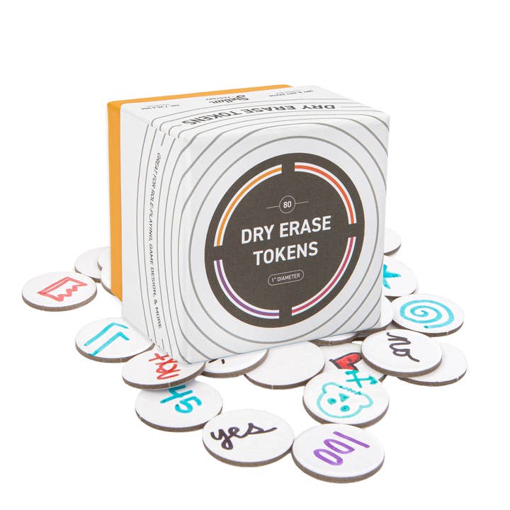 Dry Erase Tokens: Reusable for DIY, Game Design, and RPGs for wholesale by Stellar Factory